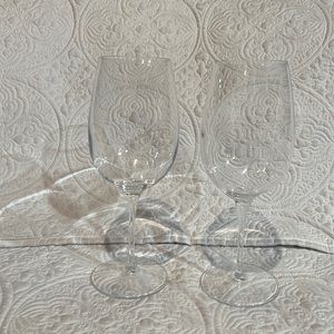 Luigi Bormioli wine glasses, set of two‎